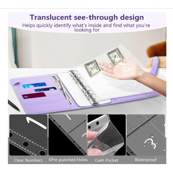 100 Envelope Money Saving Challenge Binder & Budget Planner Pre-Numbered - Picture 5 of 7